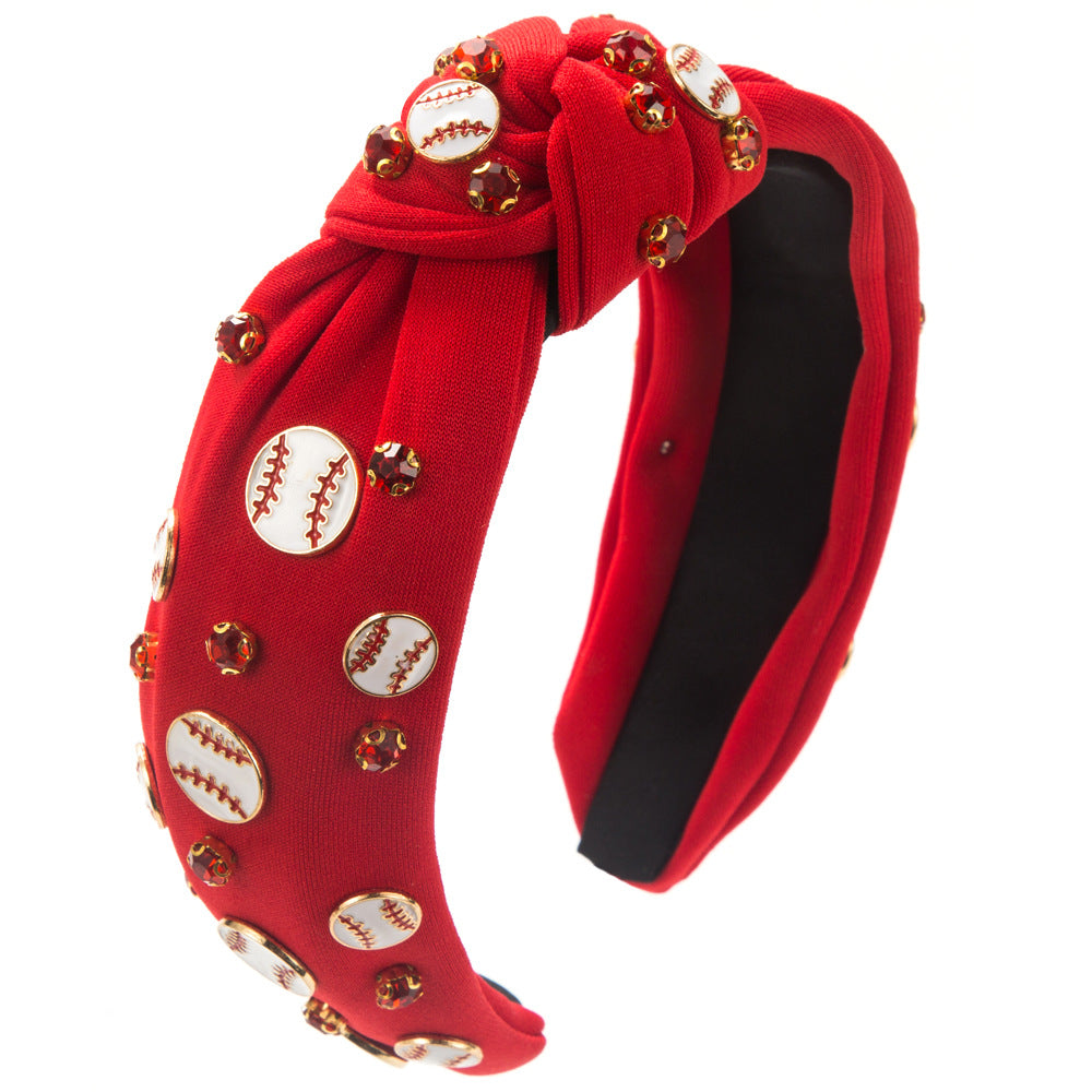 Wholesale Sporty style diamond wide brim headband